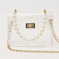 Audrey Pearl Clear Crossbody Bag
