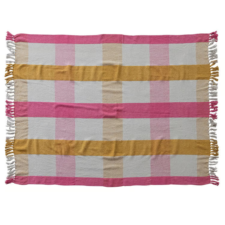 Woven Recycled Cotton Throw
